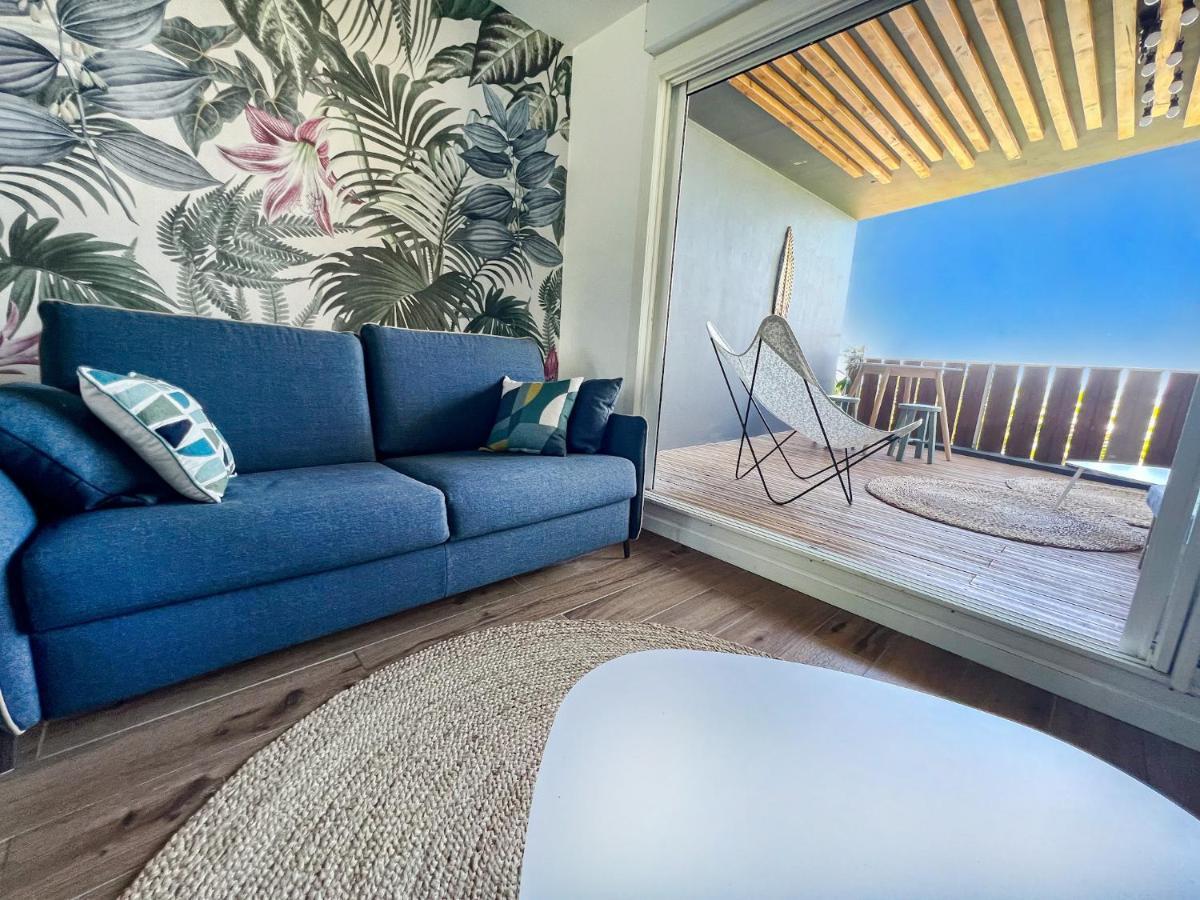 Le Petrel Bleu - Appartement Sur La Plage Des Tortues A 생뢰 외부 사진